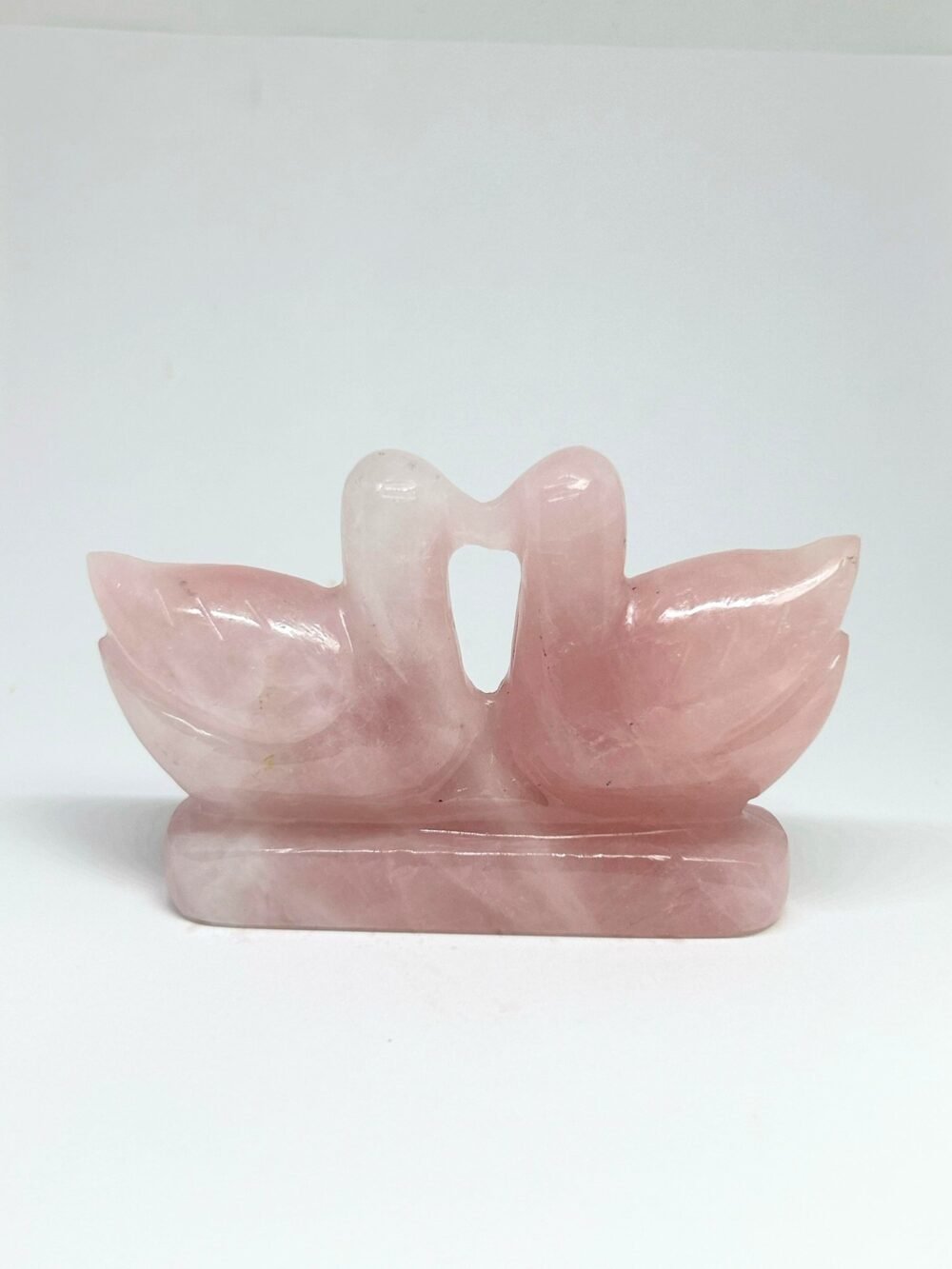 Rose Quartz Love Birds