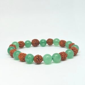 Green Aventurine & Rudraksh